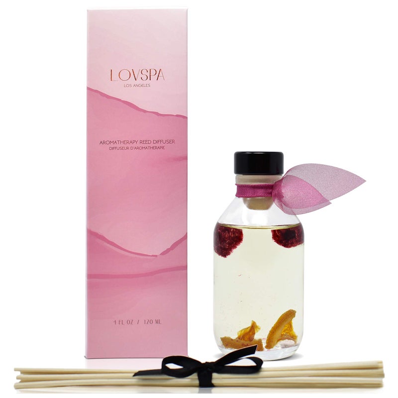 LOVSPA Reed Diffuser Set, Hawaiian Breeze Scented Oil Diffuser with Sticks, Home Fragrance Accessories for Bathroom Shelf Decor, Aroma Diffusers for Home or Office Desk, USA Made - Image 2